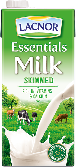 LACNOR ESSENTIALS SKIMMED MILK 1LTR