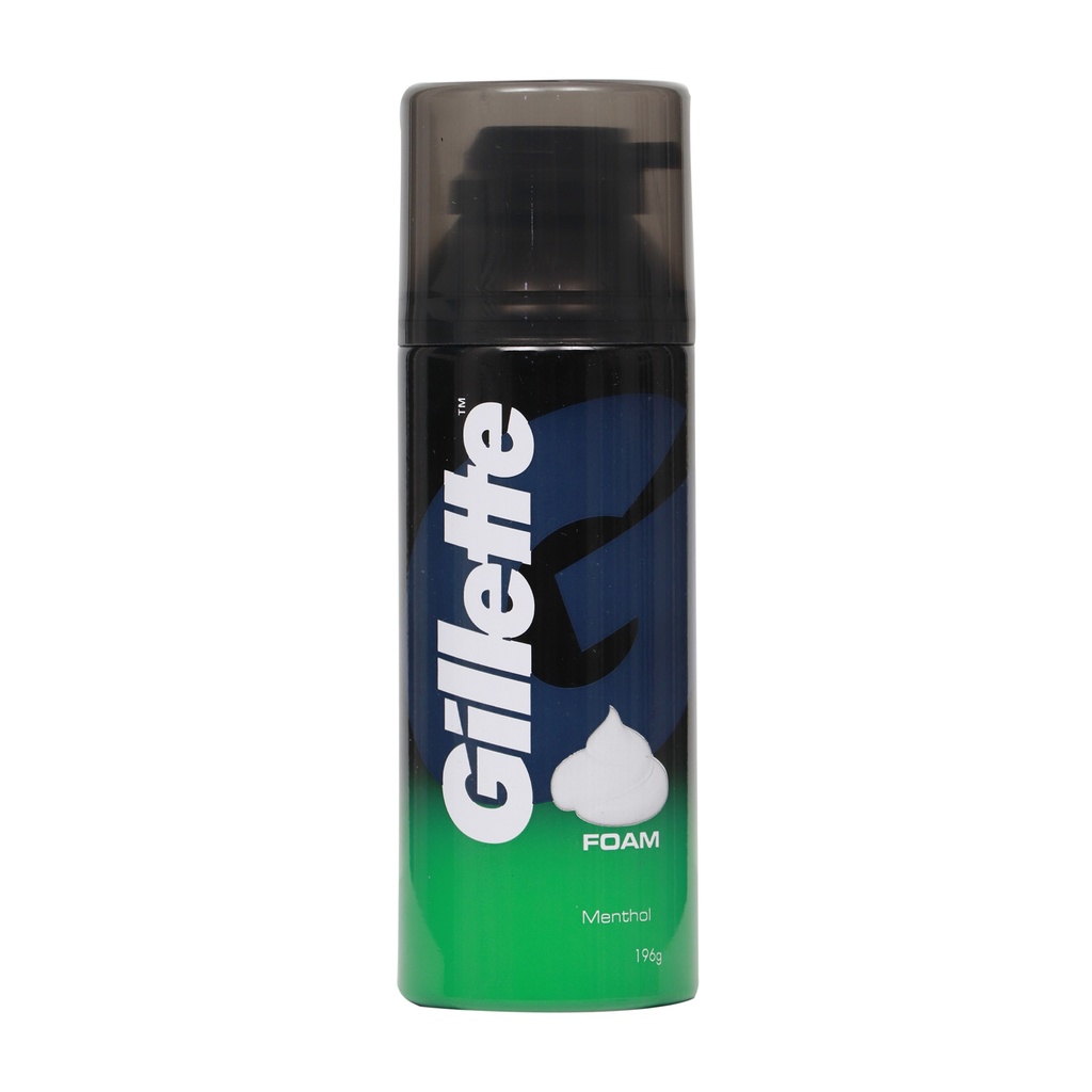 GILLETTE SHAVE FOAM 196G MENTHOL