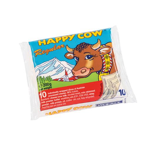 HAPPY COW SLICE CHEESE REGULAR 200G