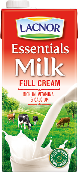 LACNOR ESSENTIALS FULL CREAM MILK 1LTR