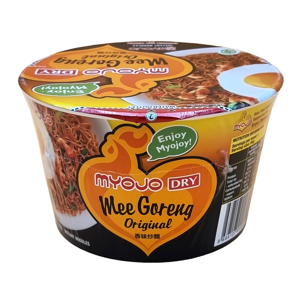 MYOJO DRY MEE GORENG ORIGINAL INSTANT NOODLES BOWL 94G