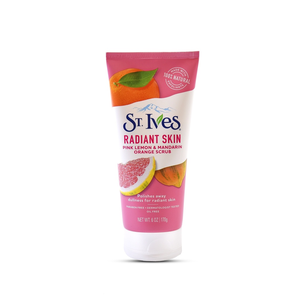 ST IVES RADIANT SKIN PINK LEMON & MANDARIN ORANGE SCRUB 6OZ