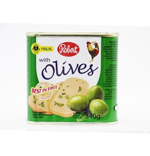 ROBERT CHICKEN LUNCHEON MEAT WITH OLIVES 340G