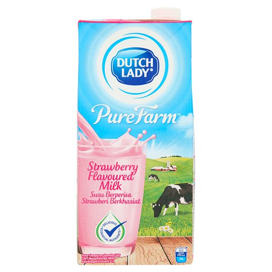 DUTCH LADY UHT MILK 1LTR STRAWBERRY