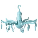 IKEA PRESSA HANGING DRYER 16 CLOTHES PEGS, TURQUOIS