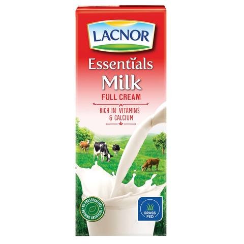 LACNOR ESSENTIALS FULL CREAM MILK 180ML