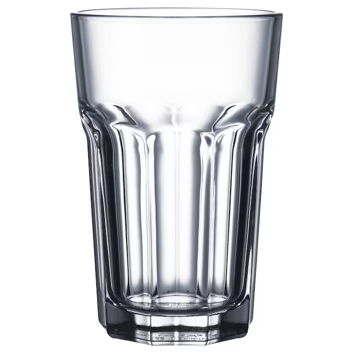 IKEA POKAL CLEAR GLASS 35CL 4PCS