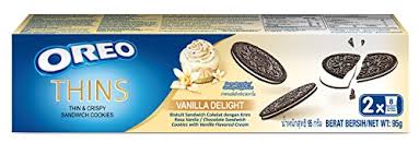 OREO BISCUIT THINS VANILLA DELIGHT 95G