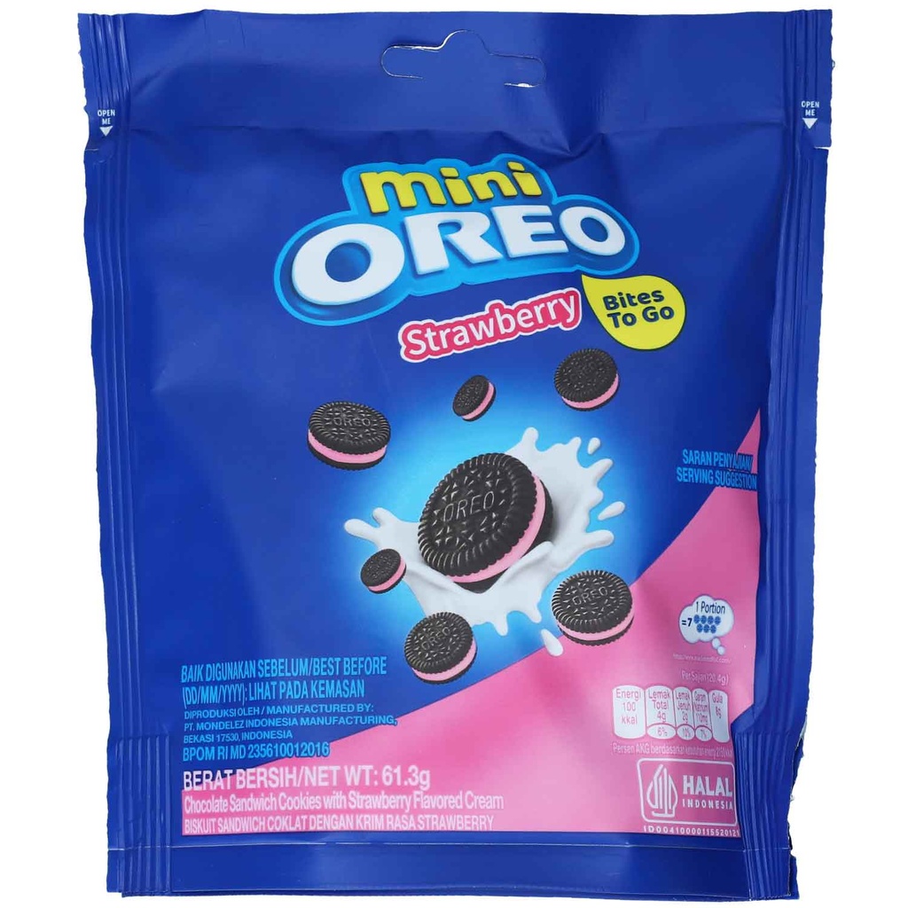 OREO BISCUIT MINI STRAWBERRY CREME CUP 67G WHIM