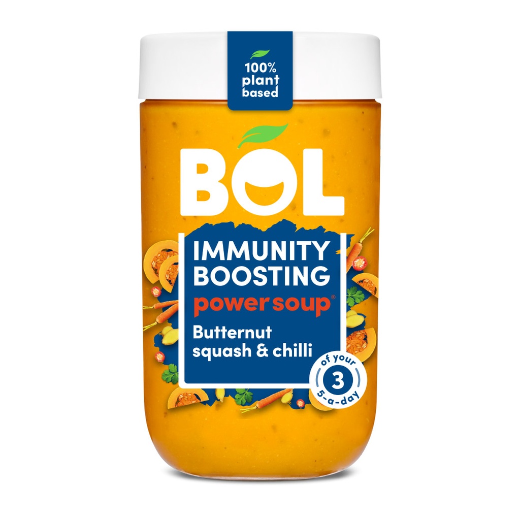 BOL IMMUNITY BOOSTING POWER SOUP BUTTERNUT SQUASH & CHILLI 600G