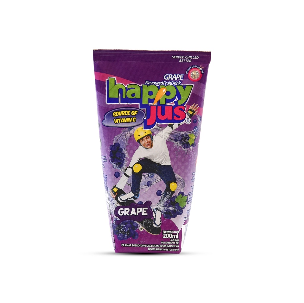 HAPPY JUS - GRAPE 200ML