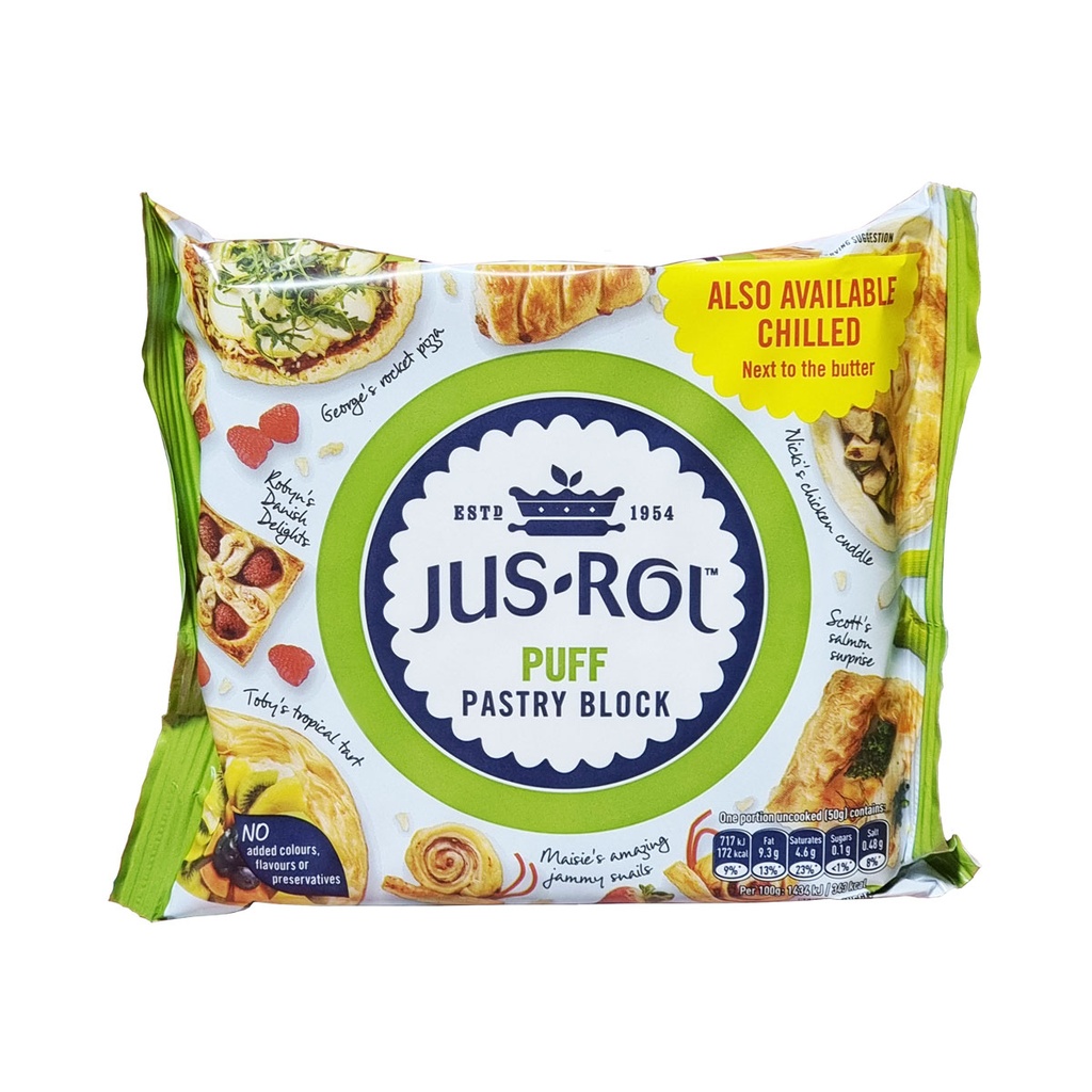 JUS-ROL PUFF PASTRY BLOCK 500G