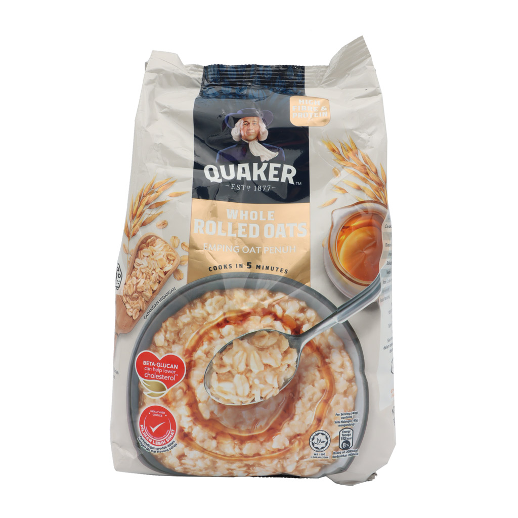 QUAKER WHOLE ROLLED OATS 800G