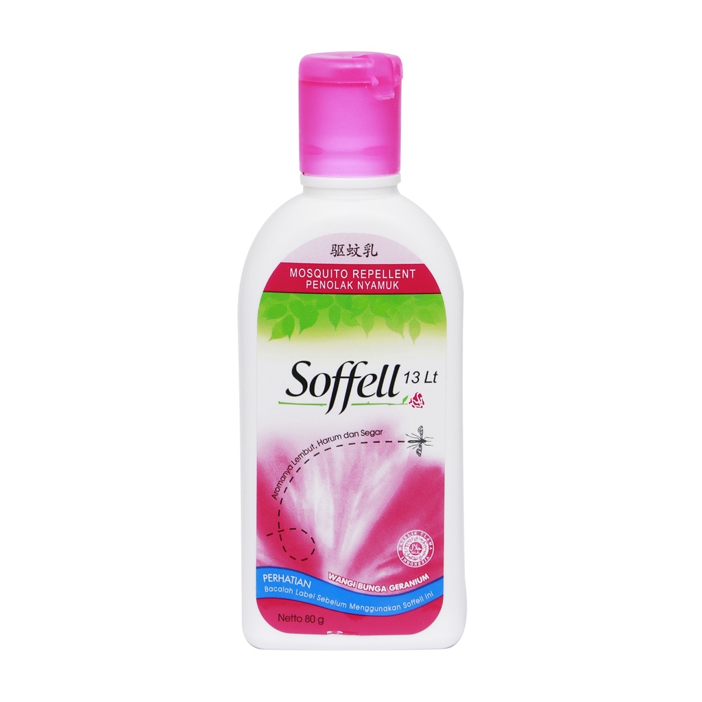 SOFFELL MOSQUITO REPELLENT LOTION PINK FLORAL 80ML