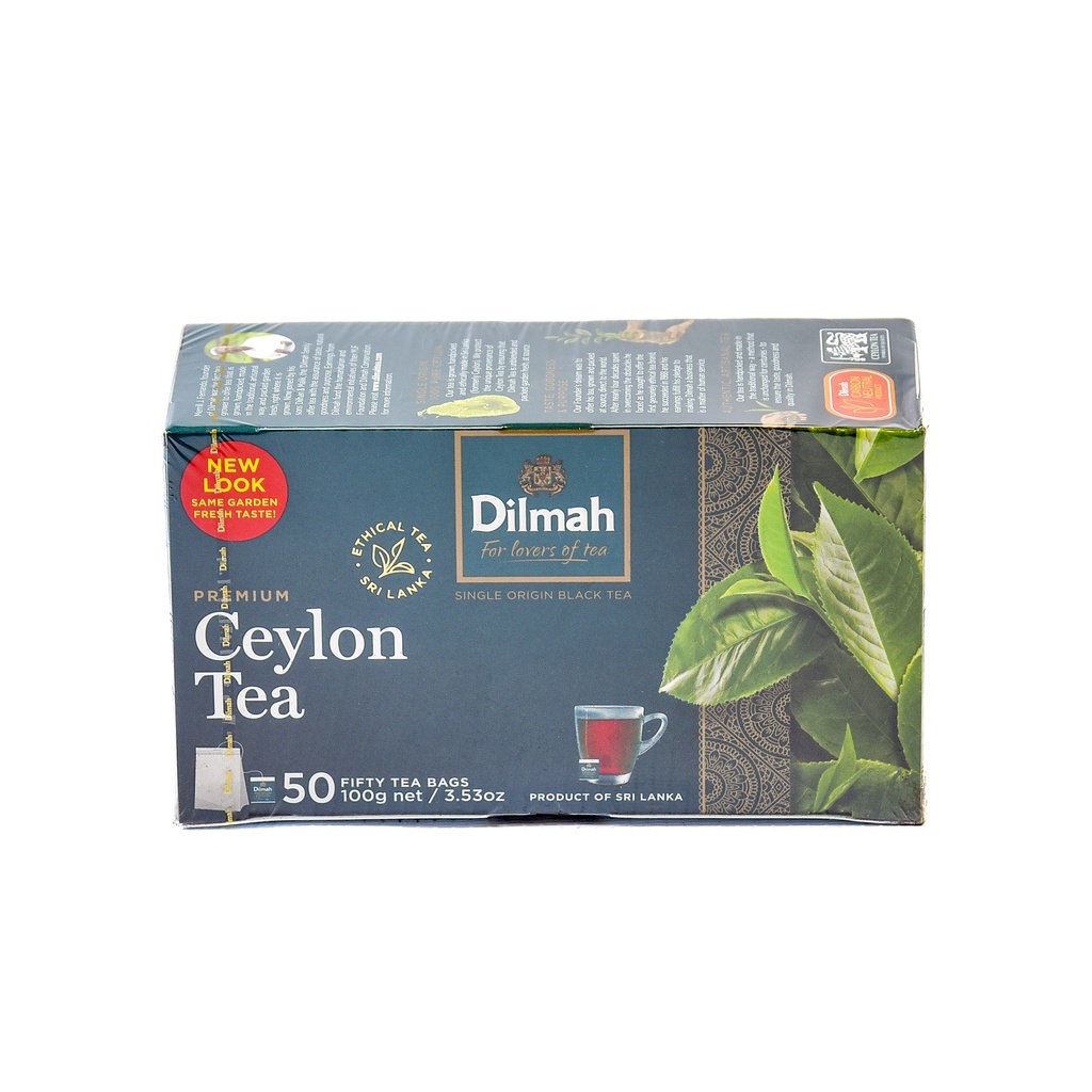 DILMAH PREMIUM PURE CEYLON TEA BAGS 50 X 2G