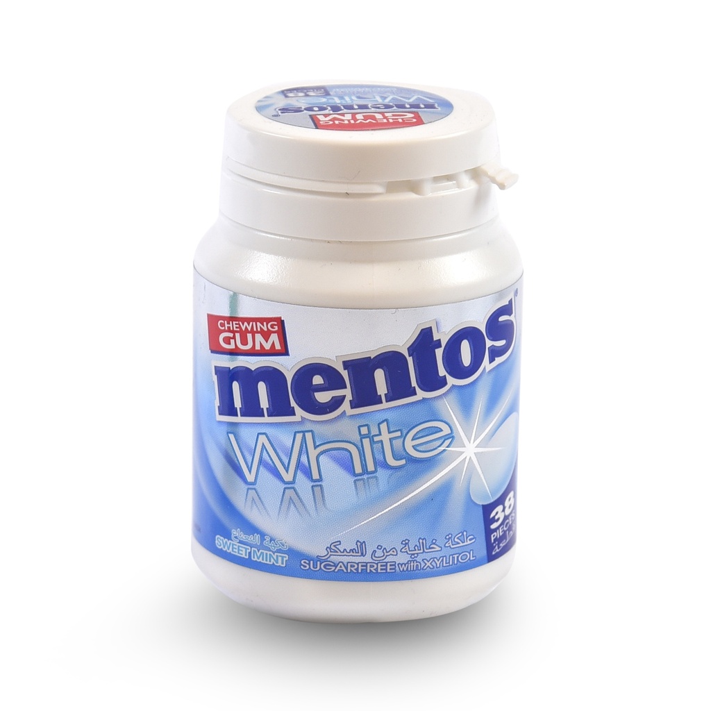 MENTOS WHITE SWEET MINT GUM 38PCS