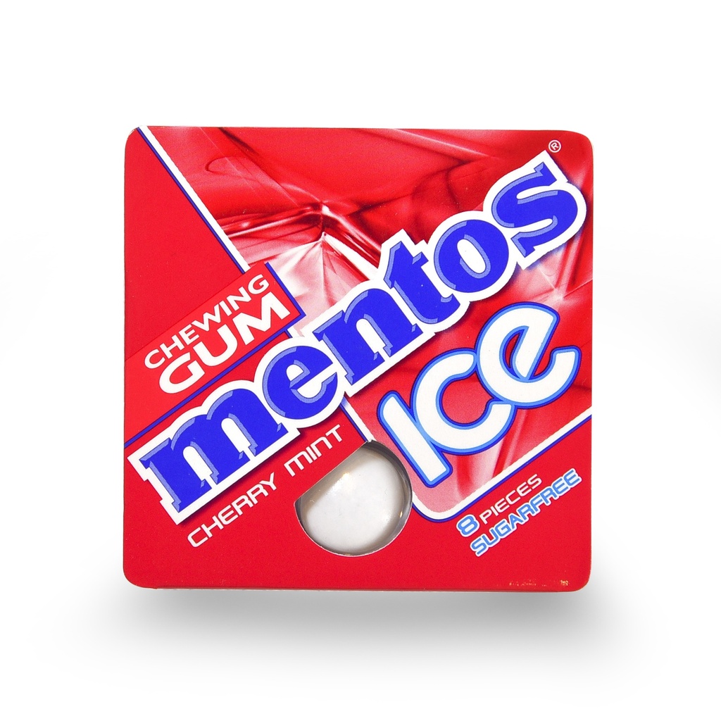 MENTOS ICE CHERRY MINT GUM 8PCS