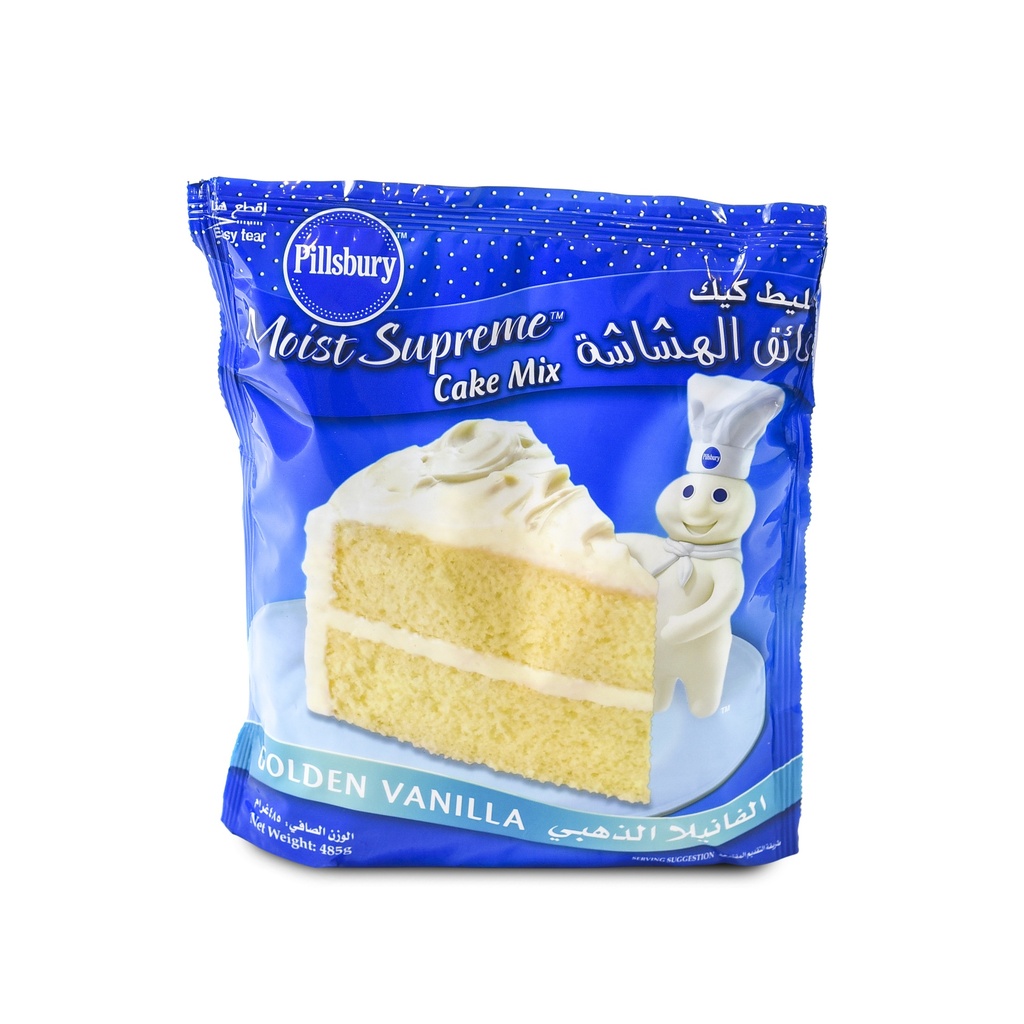 PILLSBURY GOLDEN VANILLA CAKE MIX 485G