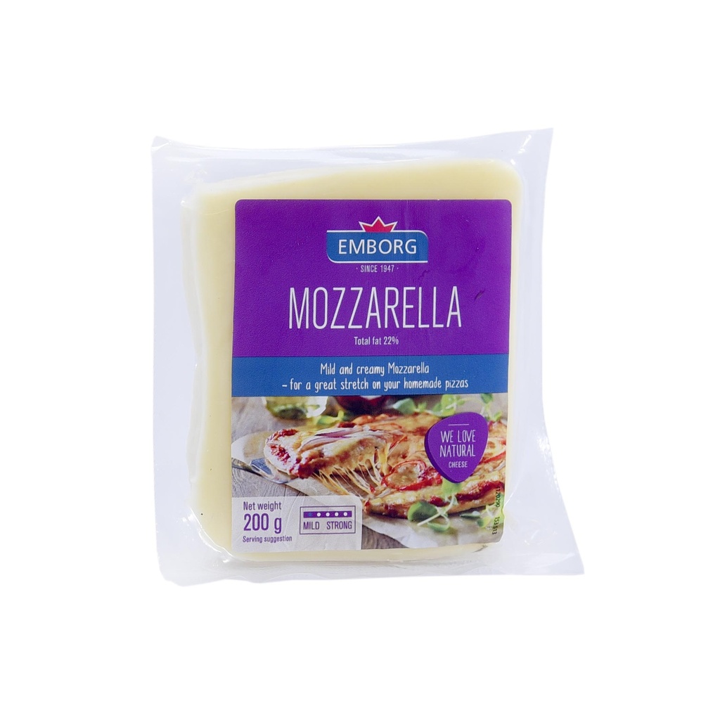 EMBORG MOZZARELLA CHEESE CHUNK 200G