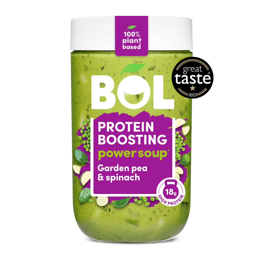 BOL PROTEIN BOOSTING POWER SOUP GARDEN PEA & SPINACH 600G