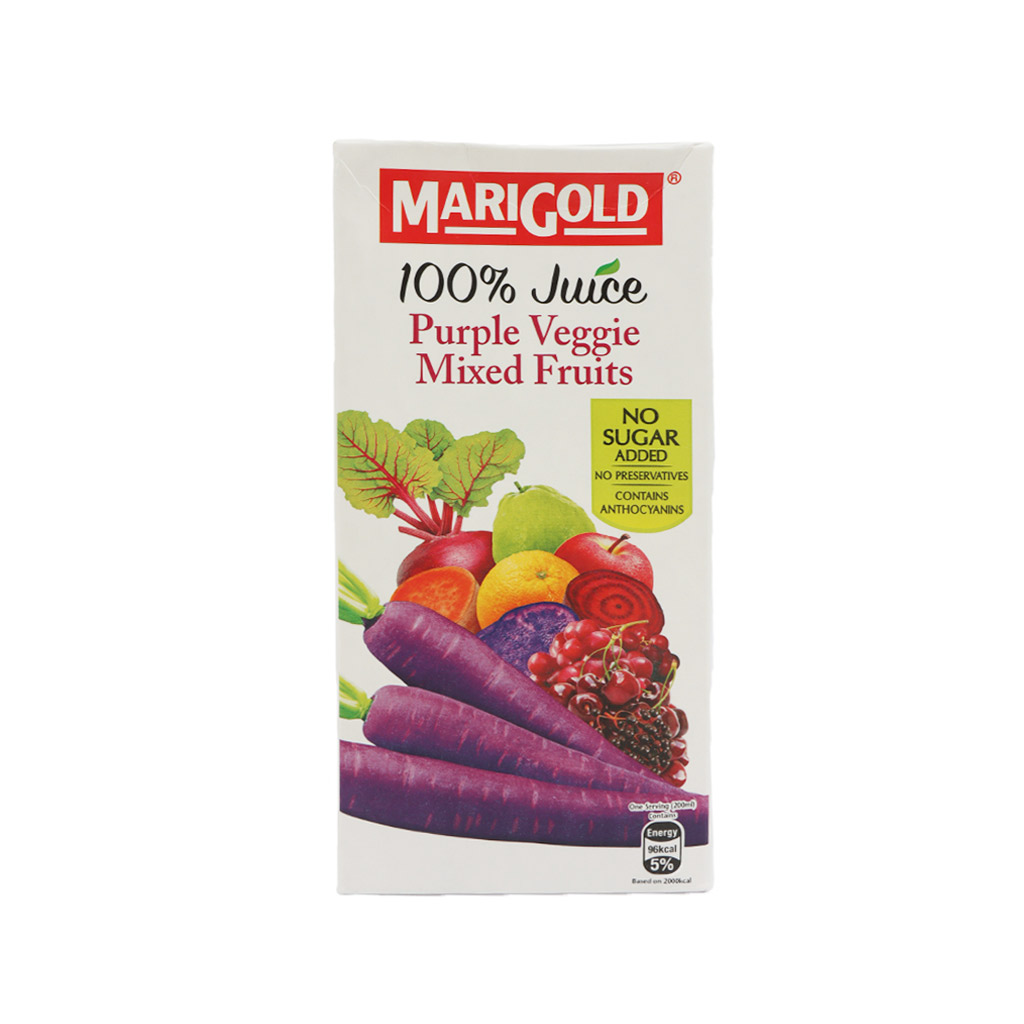 MARIGOLD UHT 100% JUICE PURPLE VEGGIE MIXED FRUITS NAS 1L