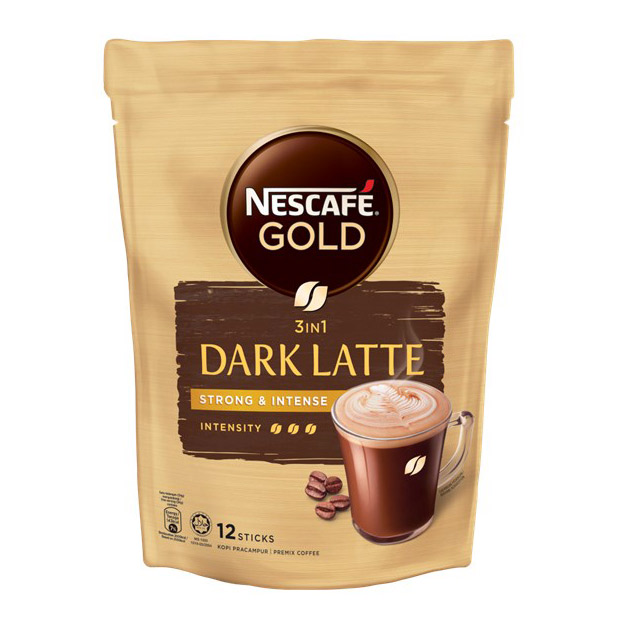 NESCAFE GOLD 3IN1 DARK LATTE 34G 12's