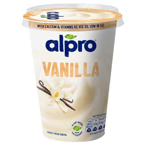 ALPRO VANILLA YOGURT ALTERNATIVE 500G