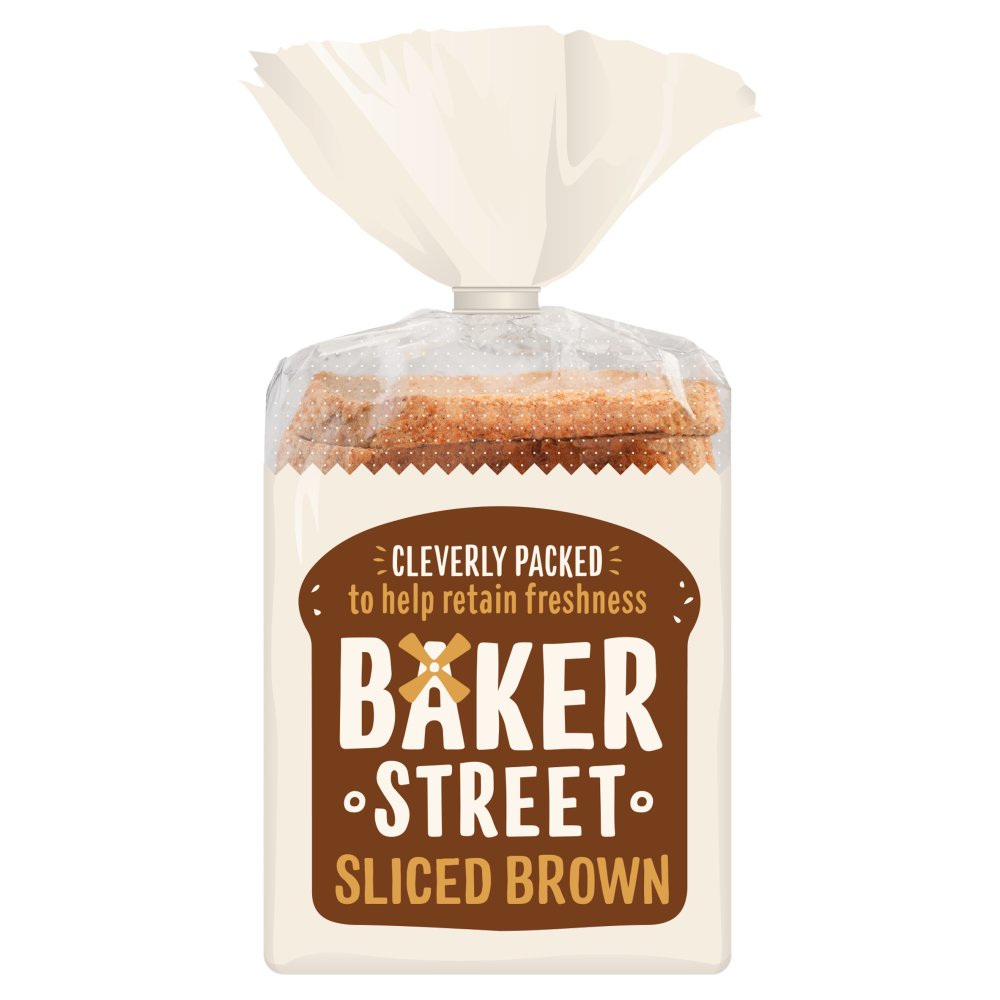 BAKER STREET SLICED BROWN BREAD LOAF 600G