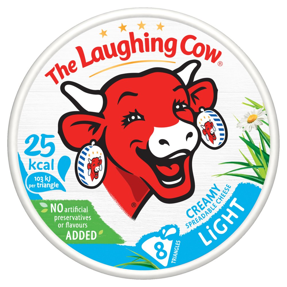 THE LAUGHING COW EXTRA LIGHT CHEESE SPREAD 8 TRIANGLES 133G