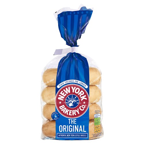 NEW YORK BAKERY CO. 4 THE ORIGINAL BAGELS 425G