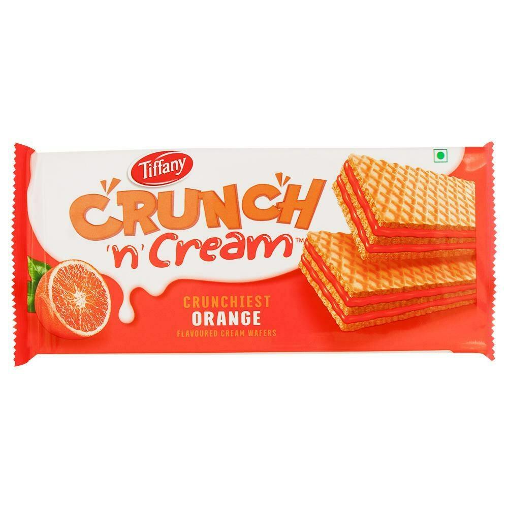 TIFFANY CRUNCH N CREAM WAFER SANDWICH ORANGE 76G