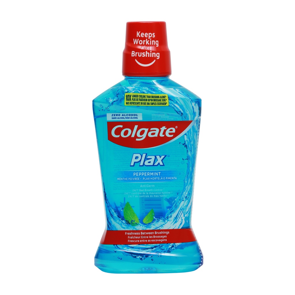 COLGATE PLAX MOUTHWASH PEPPERMINT 500ML