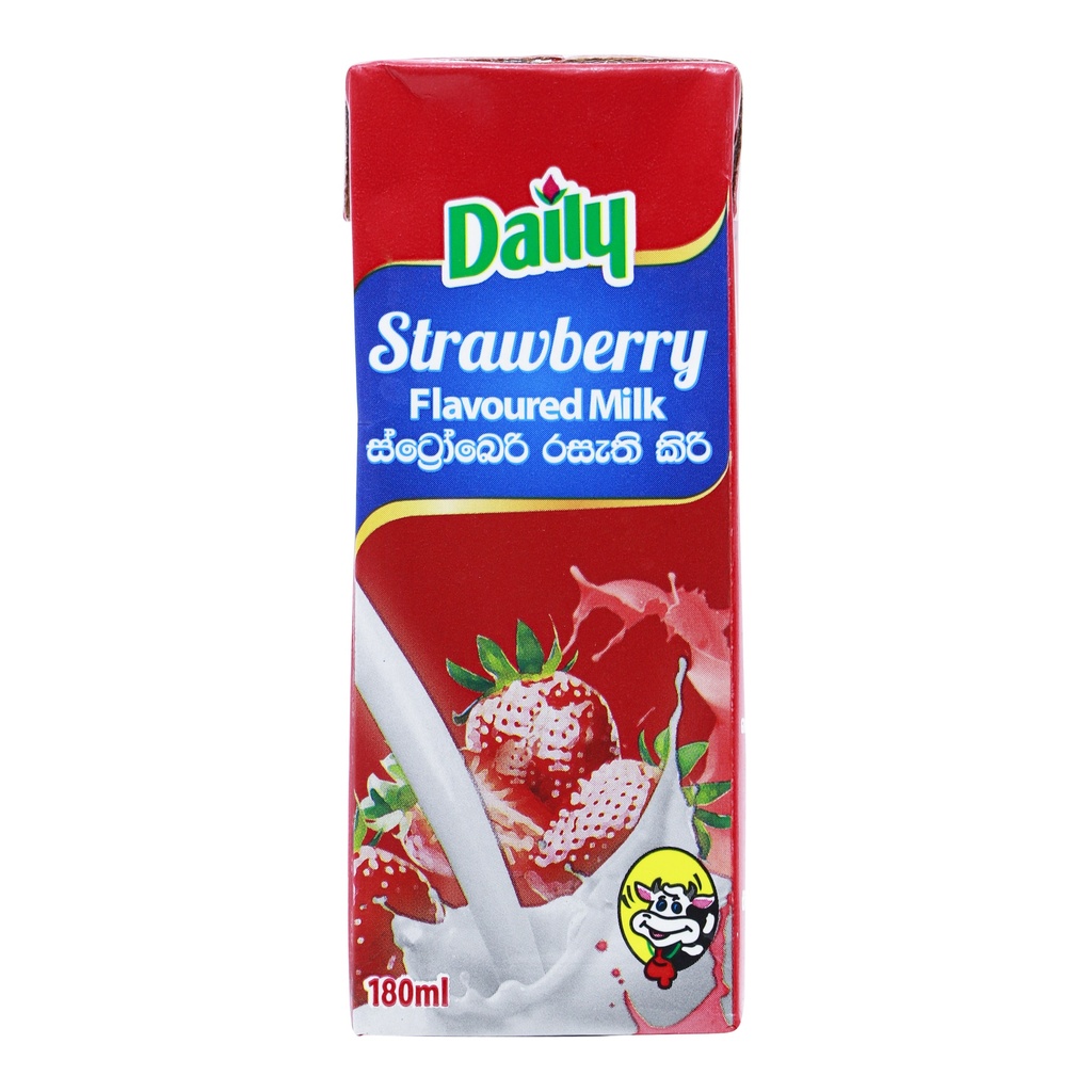 DAILY STRAWBERRY FLAVOURED MILK 180ML