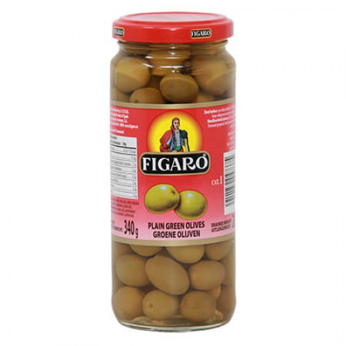 FIGARO PLAIN GREEN OLIVES 340G