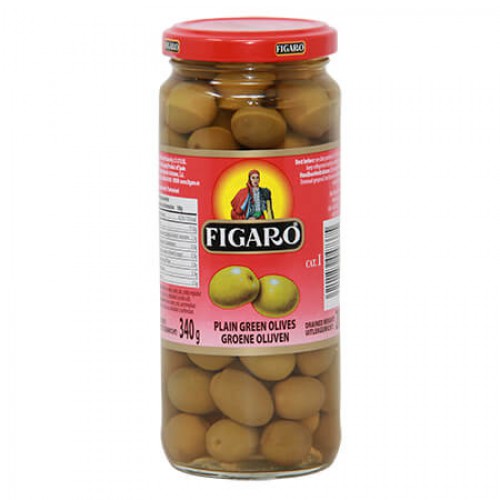 FIGARO PLAIN GREEN OLIVES 340G