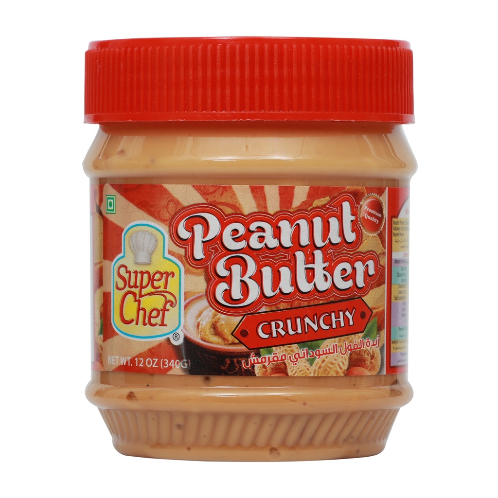 SUPERCHEF PEANUT BUTTER CRUNCHY 340G