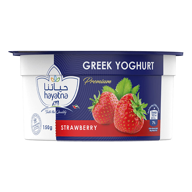 HAYATNA PREMIUM GREEK YOGHURT 150G STRAWBERRY