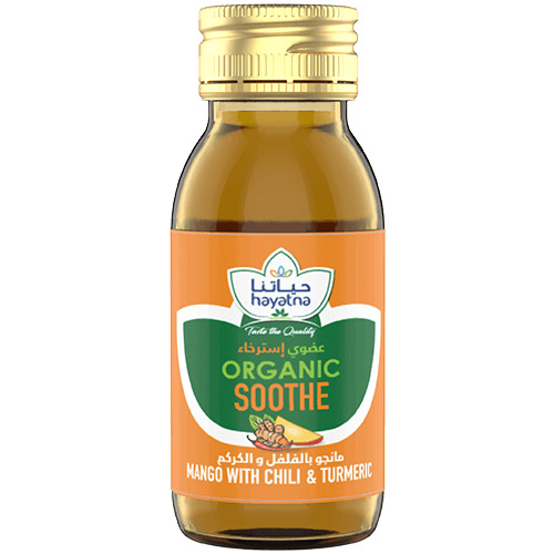 HAYATNA ORGANIC SHOTS SOOTHE MANGO WITH CHILI & TURMERIC 60ML