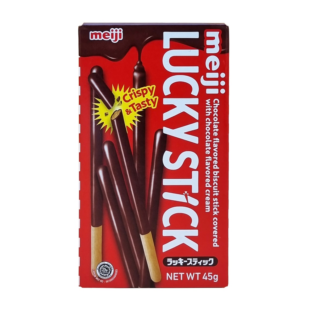 MEIJI LUCKY STICK CHOCOLATE BISCUIT STICK 45G