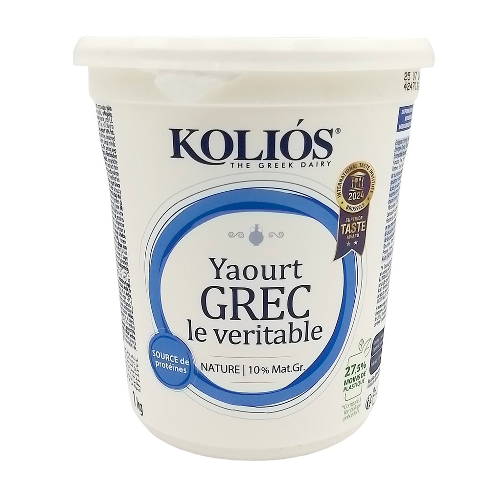 Kolios Authentic Greek Yogurt 10% Fat Natural 1kg