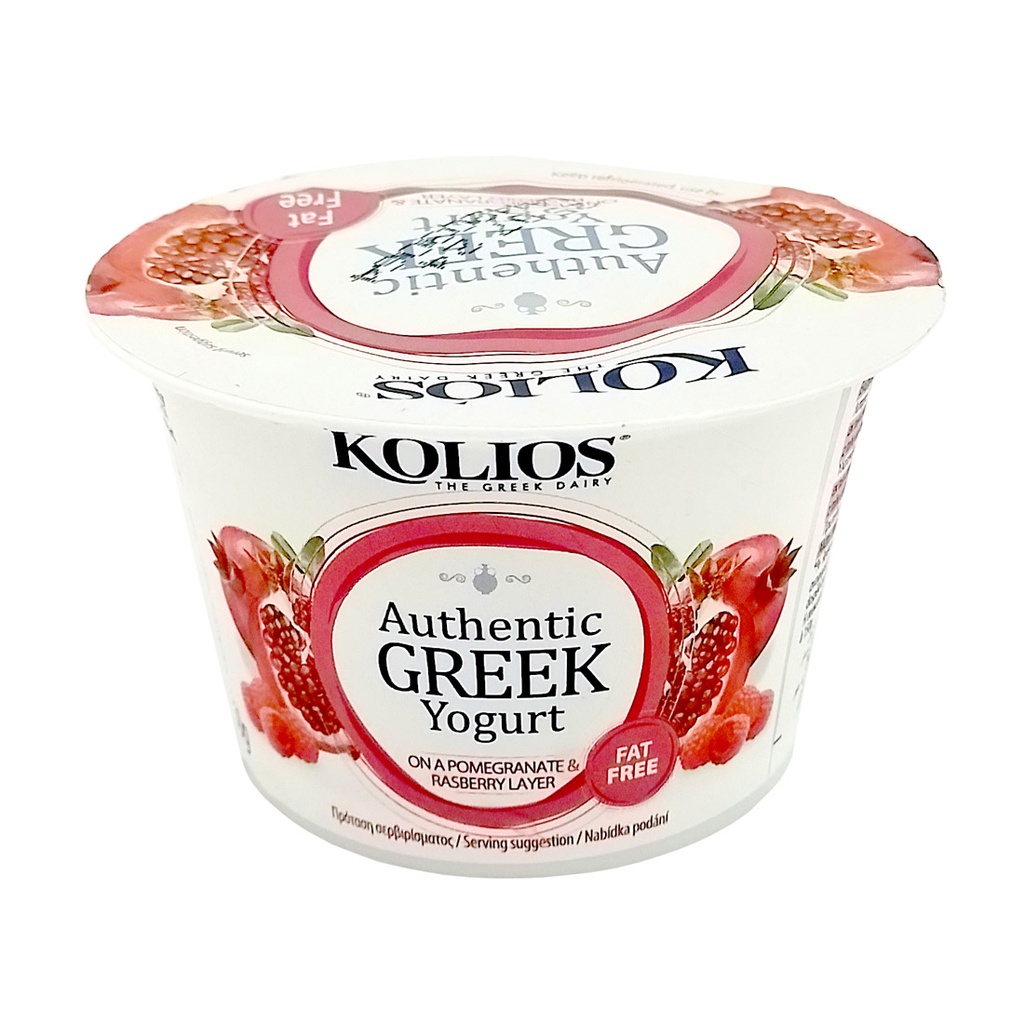 KOLIOS AUTHENTIC GREEK YOGURT POMEGRANATE & RASPBERRY 150G