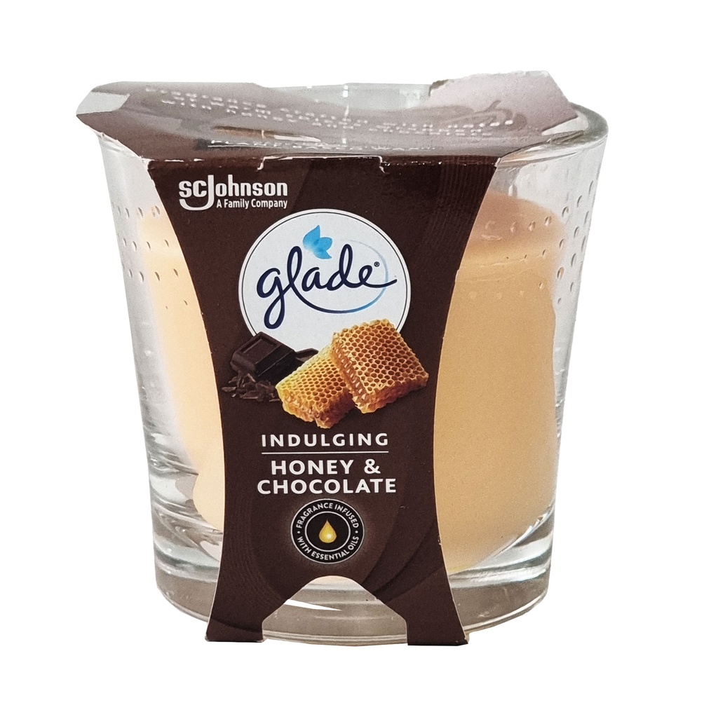 GLADE CANDLE HONEY & CHOCOLATE 129G