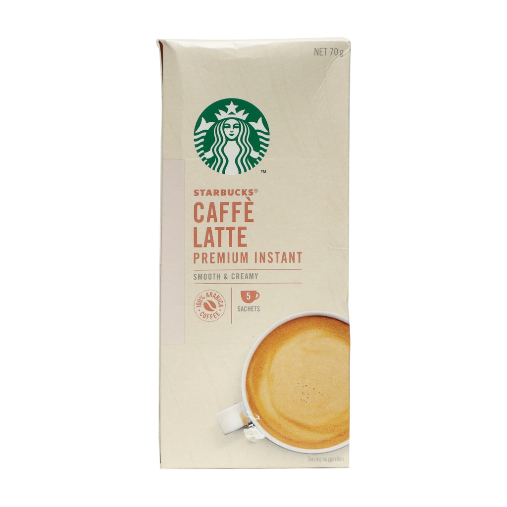 STARBUCKS CAFFE LATTE SACHETS 70G