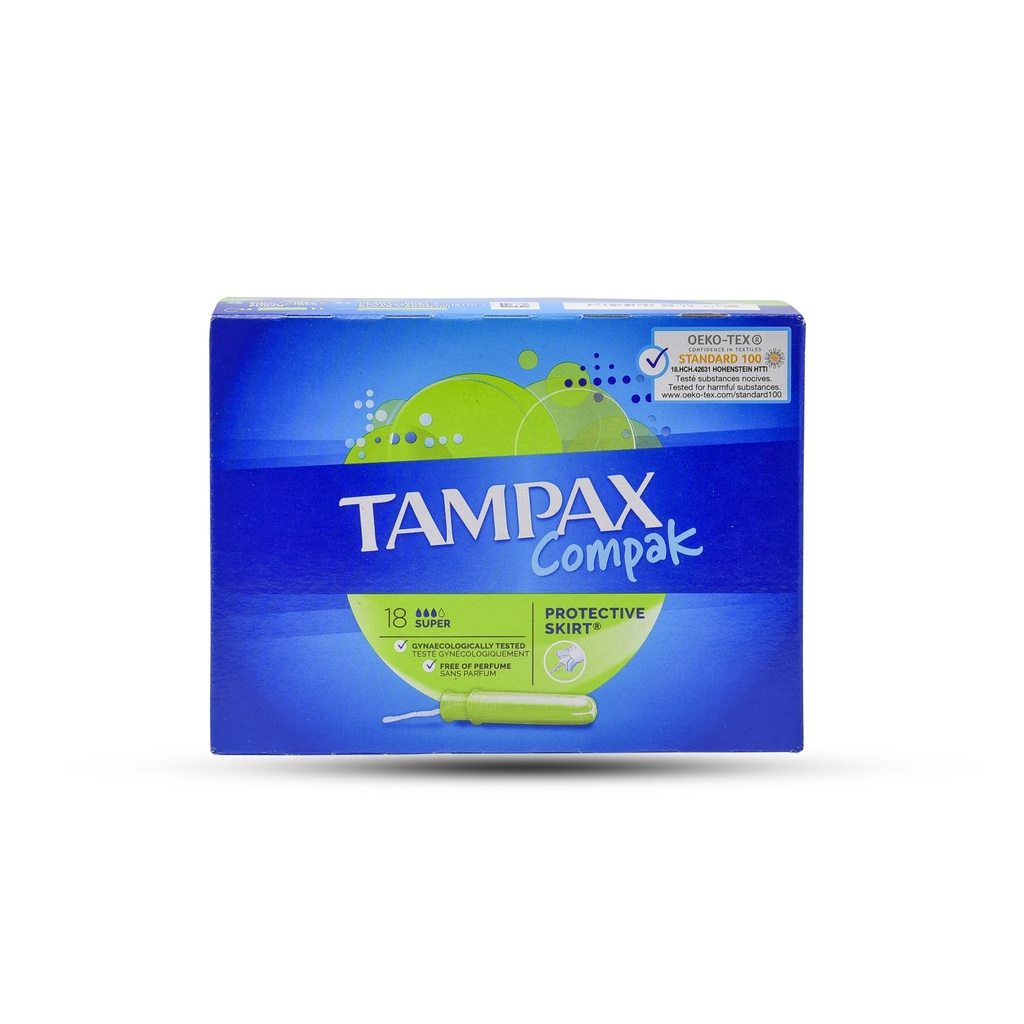 TAMPAX COMPAK SUPER TAMPONS 18S