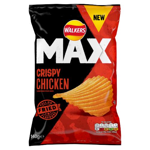 WALKERS MAX CRISPY CHICKEN 140G