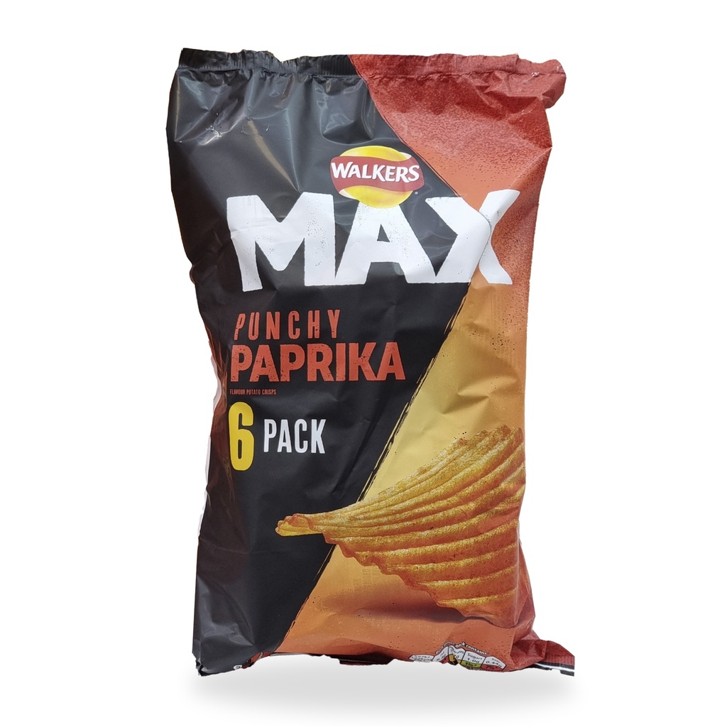 WALKERS MAX PUNCHY PAPRIKA 6'S 162G | WHIM