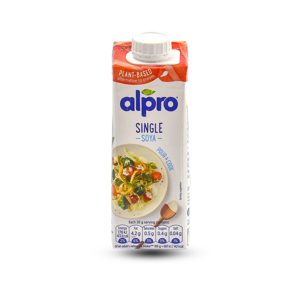 ALPRO UHT SOYA SINGLE CREAM 250ML