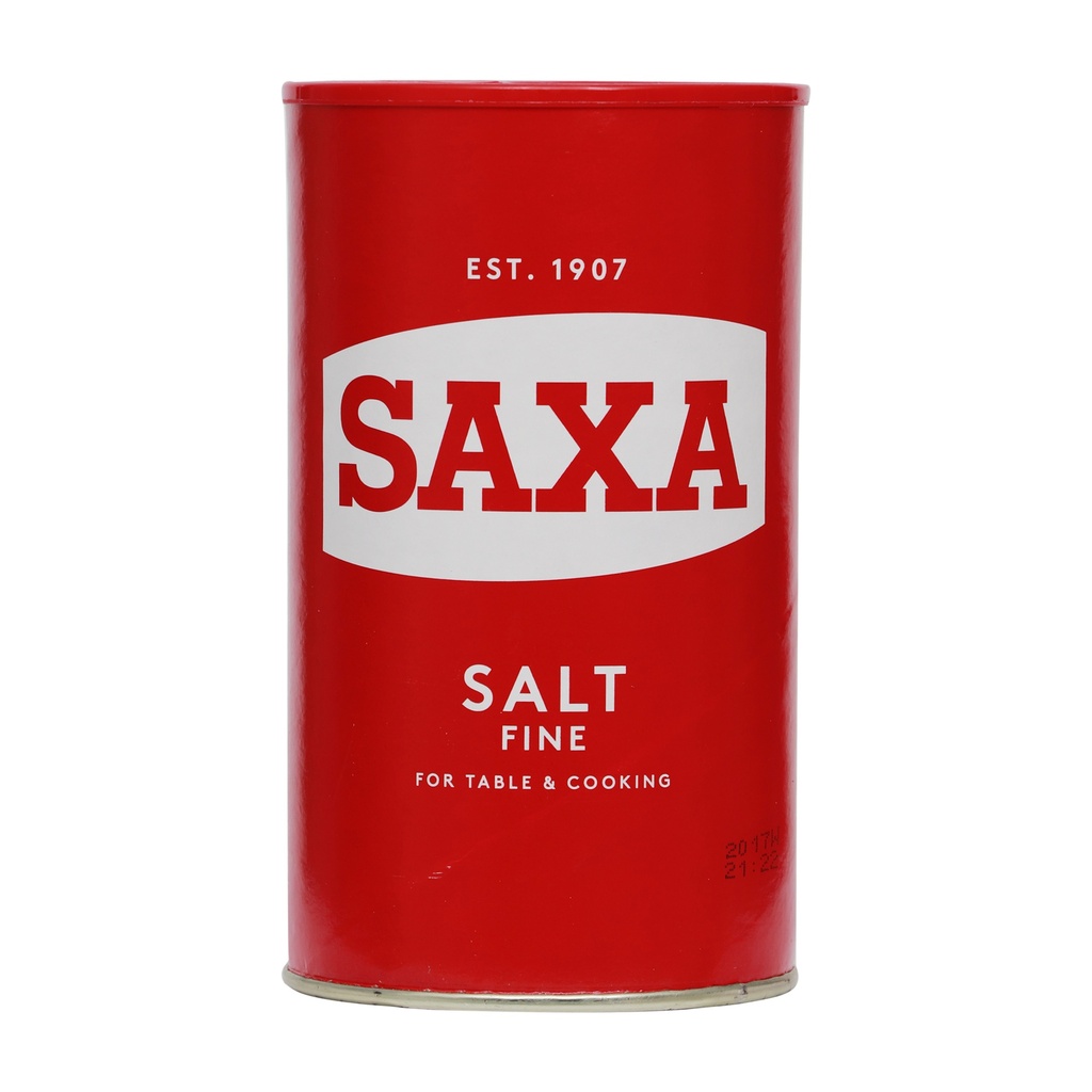 SAXA TABLE SALT DRUM 750G