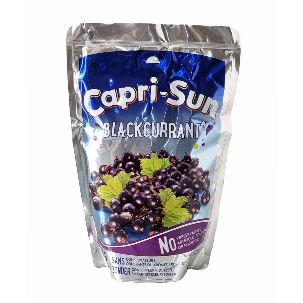 CAPRI-SUN FRUIT JUICE DRINK BLACKCURRANT 200ML