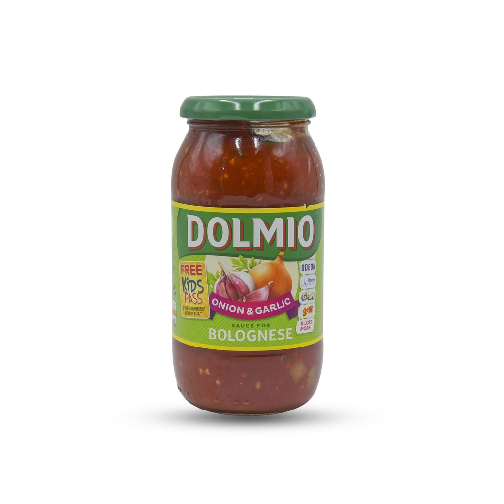 DOLMIO ONION & GARLIC SAUCE FOR BOLOGNESE 500G